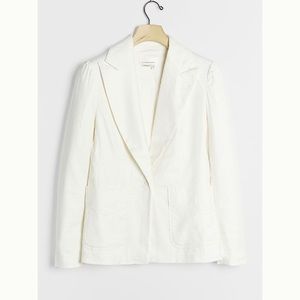 NWOT linen blend blazer anthro